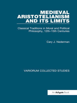 cover image of Medieval Aristotelianism and Its Limits